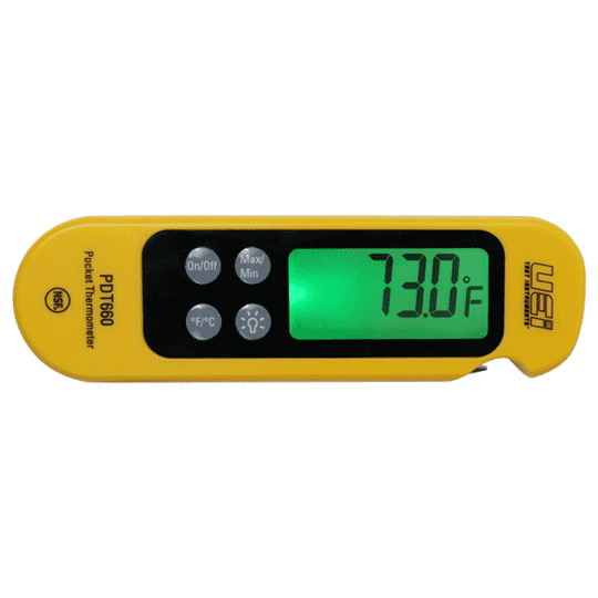 UEI PDT660 Digital Pocket Thermometer Side Fold Out ProbeNSF