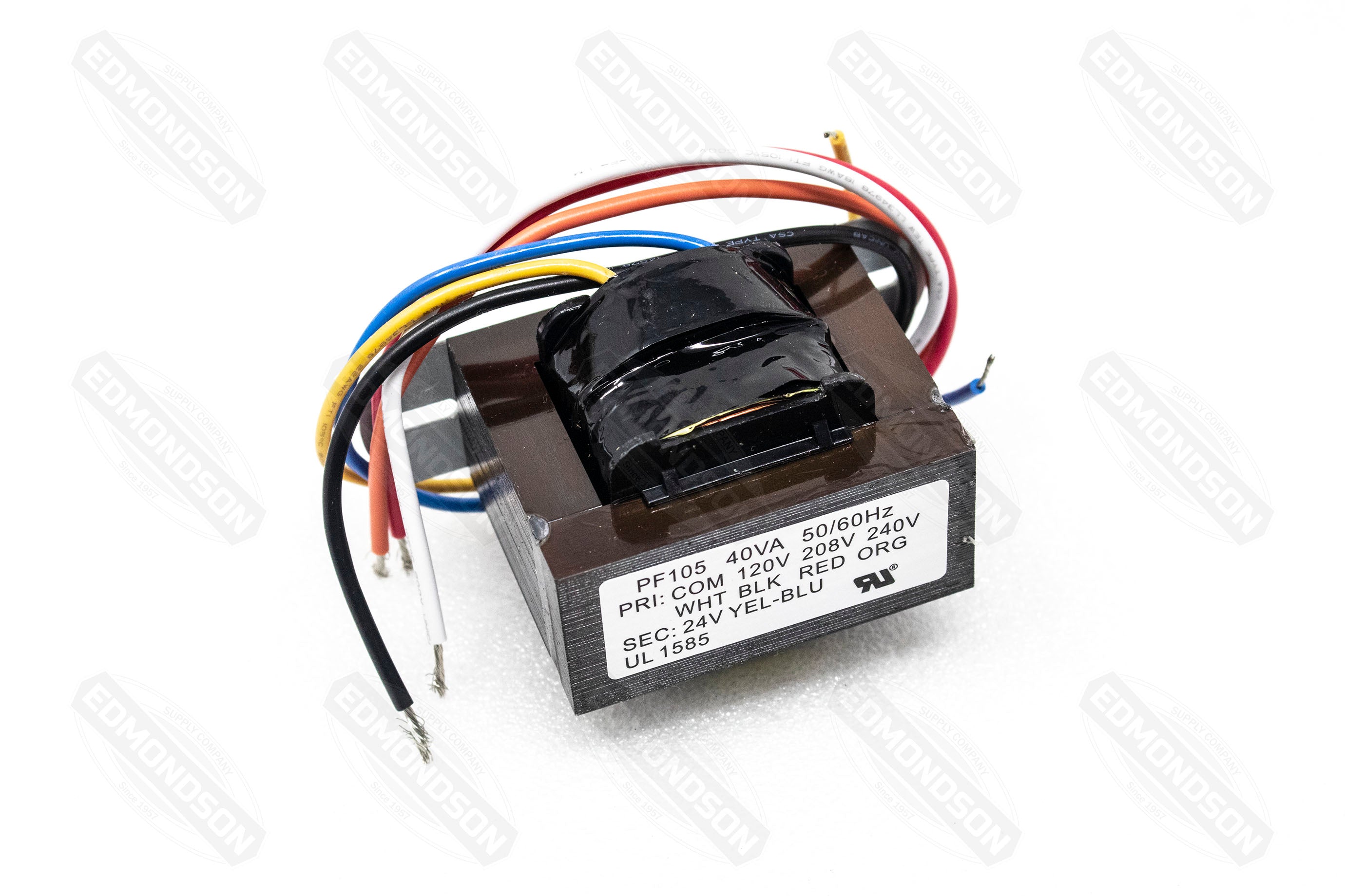 Packard PF105 Foot Mount Transformer, Primary 120/208-240, Secondary 24V, 40VA - Edmondson Supply