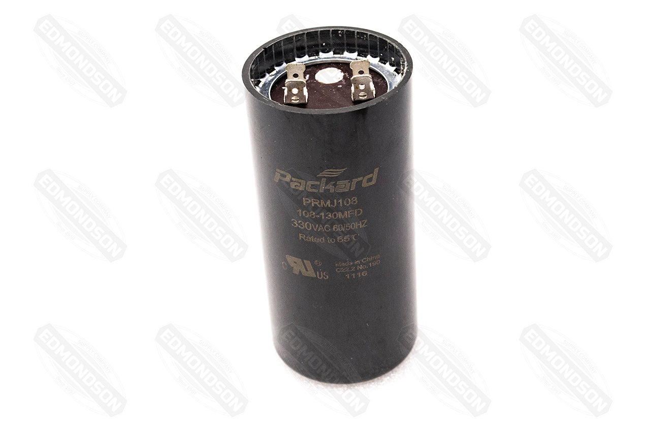 Packard PRMJ108 Motor Start Capacitor 108-130 MFD 330 Volt - Edmondson Supply