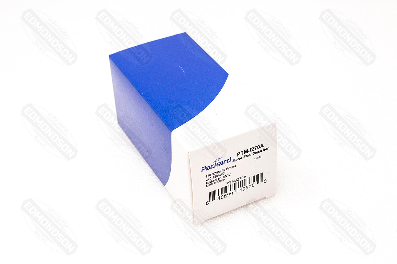 Packard PTMJ270A Motor Start Capacitor 220-250 Volt 270-324 MFD - Edmondson Supply