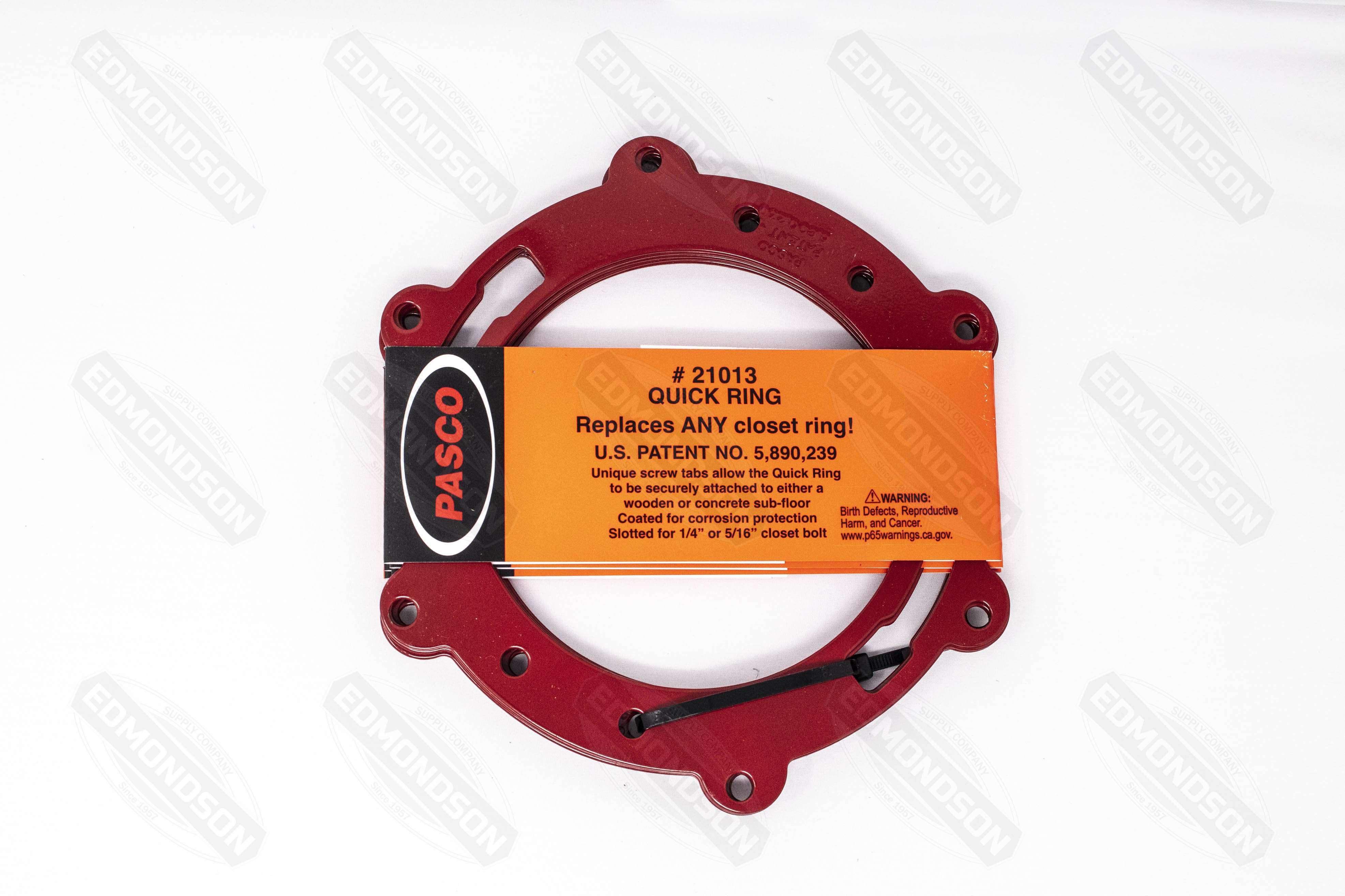Pasco 21013 Quick Ring - Closet Flange Repair - Edmondson Supply