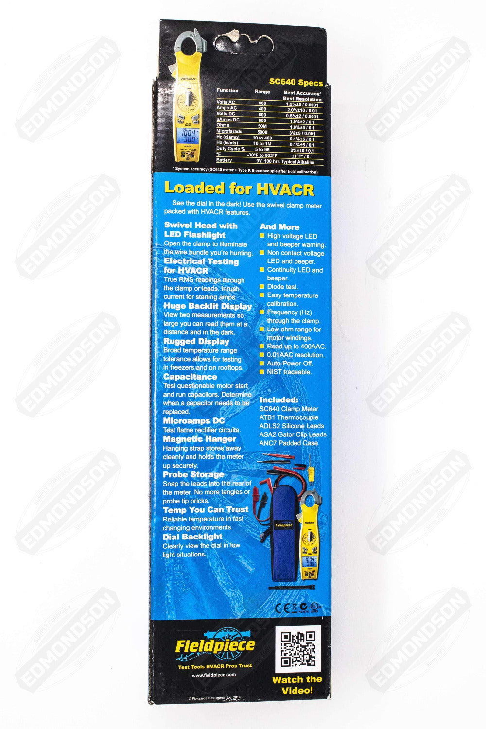 Fieldpiece SC640 True RMS Loaded Clamp Meter - Edmondson Supply