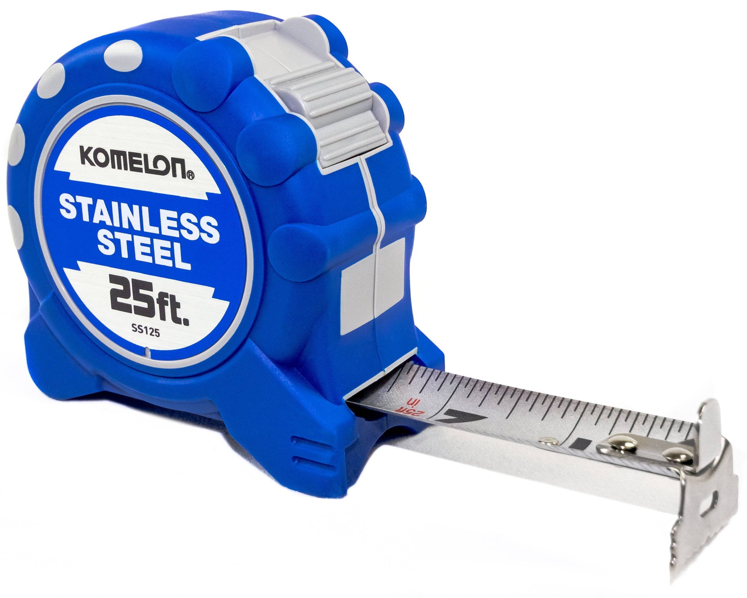 Komelon SS125 25' X 1" Stainless Steel Gripper Tape Measure - Edmondson Supply