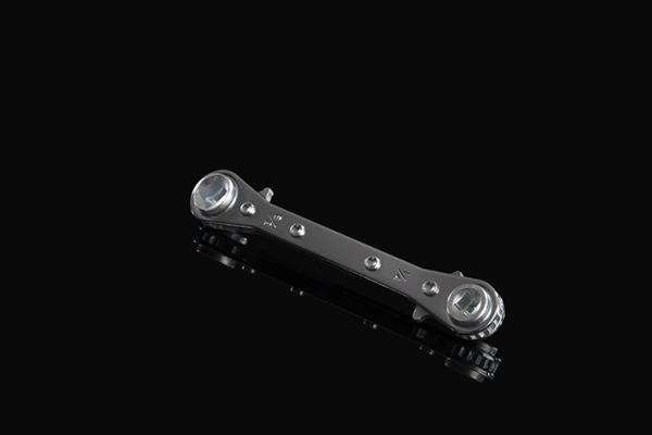Hilmor 1839042 SWS Service Wrench - Straight - 1/4", 3/16", 3/8" & 5/16" Square - Edmondson Supply