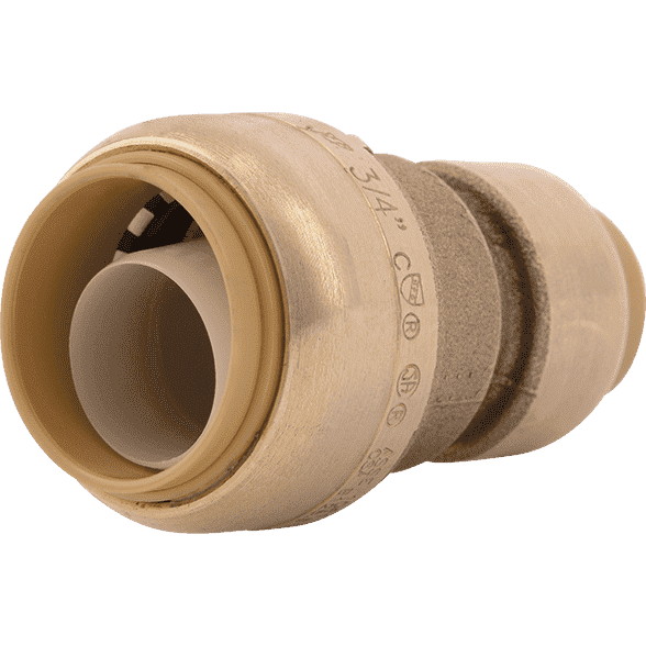 SharkBite U058LF 3/4" x 1/2" Brass Push Reducing Coupling - Edmondson Supply