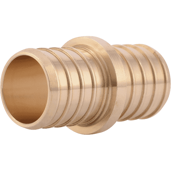 SharkBite UC020LF 1" x 1" Brass PEX Crimp Coupling - Edmondson Supply