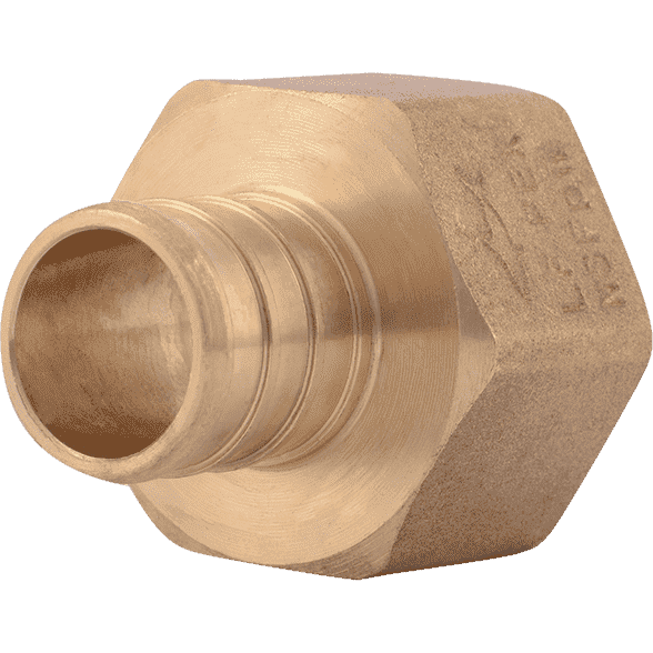 SharkBite UC088LF 3/4" x 3/4" FNPT Brass PEX Crimp Female Connector - Edmondson Supply
