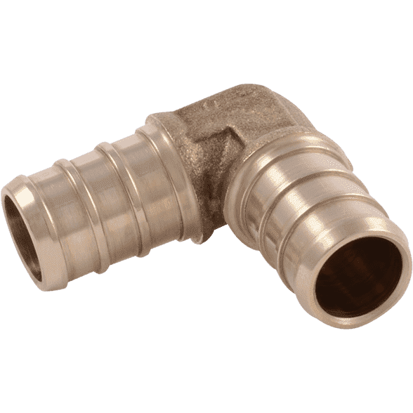 SharkBite UC248LF 1/2" x 1/2" Brass PEX Crimp 90° Elbow - Edmondson Supply
