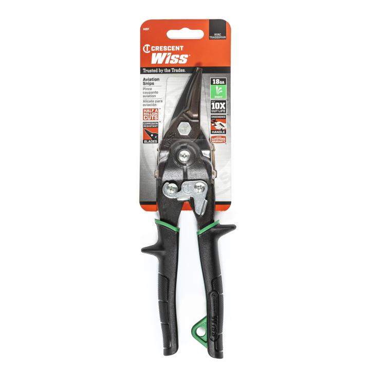 Crescent Wiss M2P 9-3/4" Compound Action Straight and Right Cut Aviation Snips - Edmondson Supply