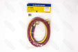 Yellow Jacket 21985 PLUS II™ 60" Charging Hose (RYB) 3-Pack - Standard 1/4" - Edmondson Supply