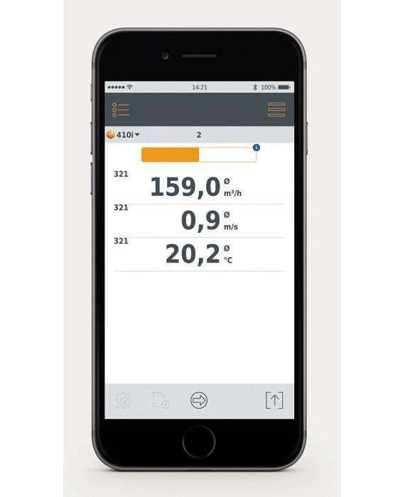 Testo 0560 1410 01 - 410i Vane Anemometer Wireless Smart Probe - Edmondson Supply