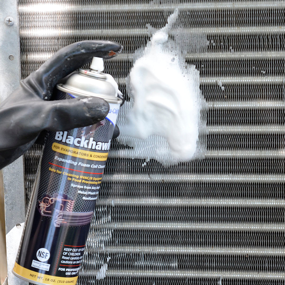Nu-Calgon 4127-75 Blackhawk Coil Cleaner, 18 oz. Aerosol Can - Edmondson Supply