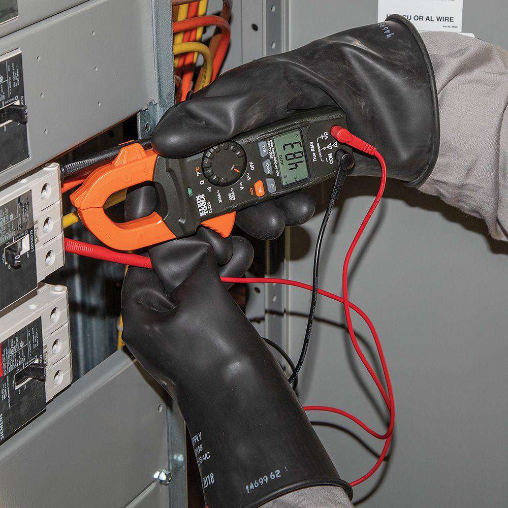 Klein Tools CL220 Digital Clamp Meter, AC Auto-Ranging 400 Amp with Temp - Edmondson Supply