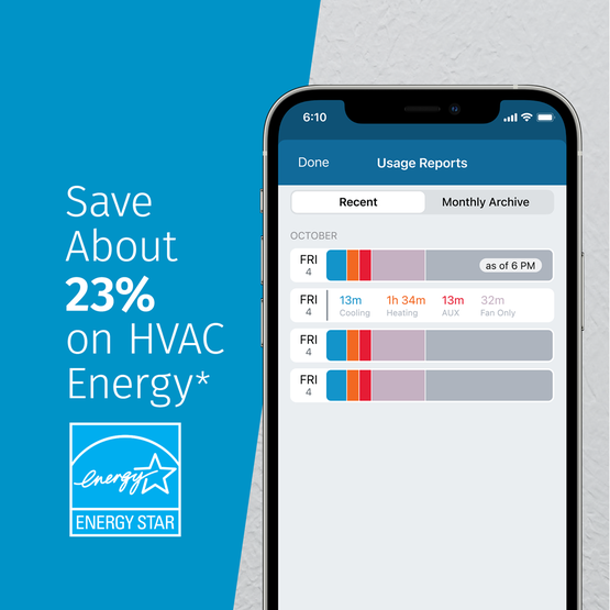 Emerson 1F96U-42WFB Sensi™ Touch 2 Wi-Fi Smart Thermostat, Programmable, 4 Heat - 2 Cool, Black - Edmondson Supply