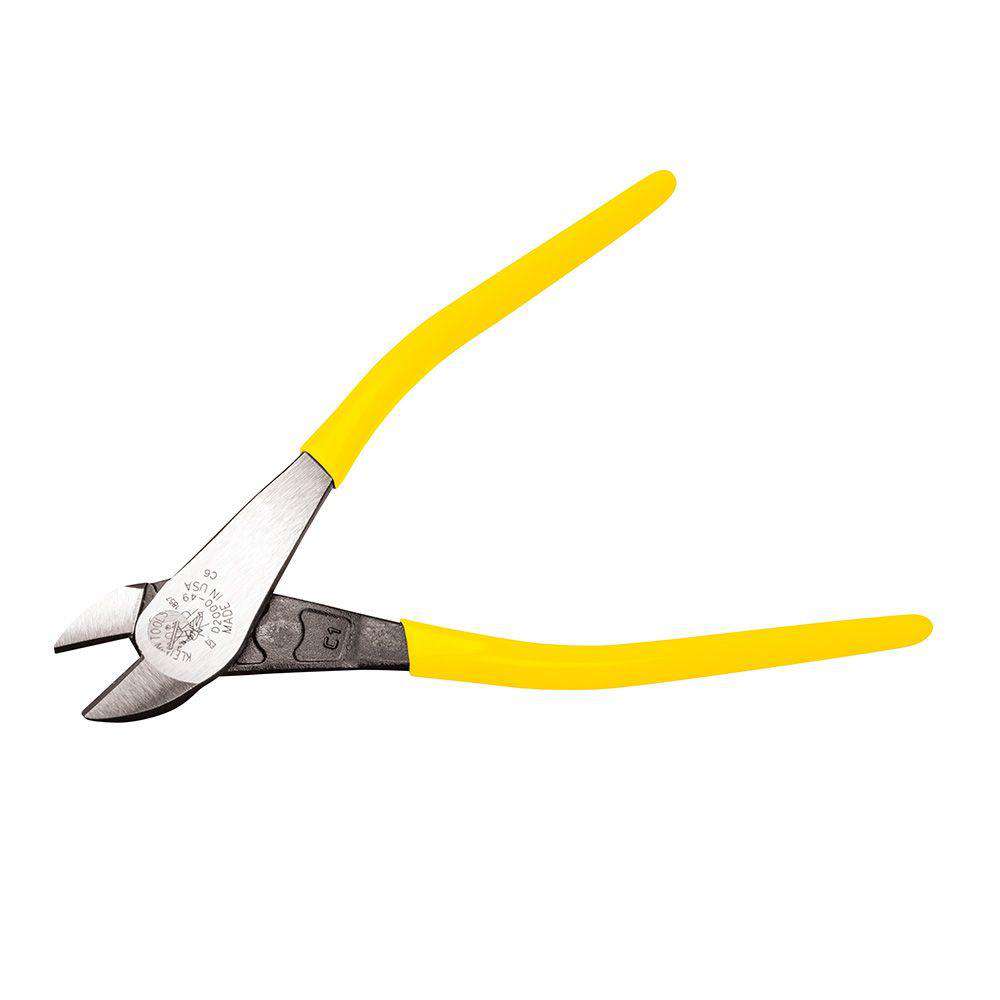 Klein Tools D2000-49 Diagonal Cutting Pliers, Angled Head, 9-Inch - Edmondson Supply