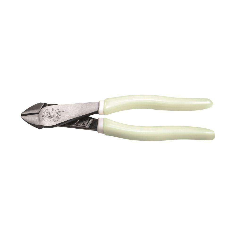 Klein Tools D2000-28GLW Diagonal Cutting Pliers, Hi-Viz, 8-Inch - Edmondson Supply