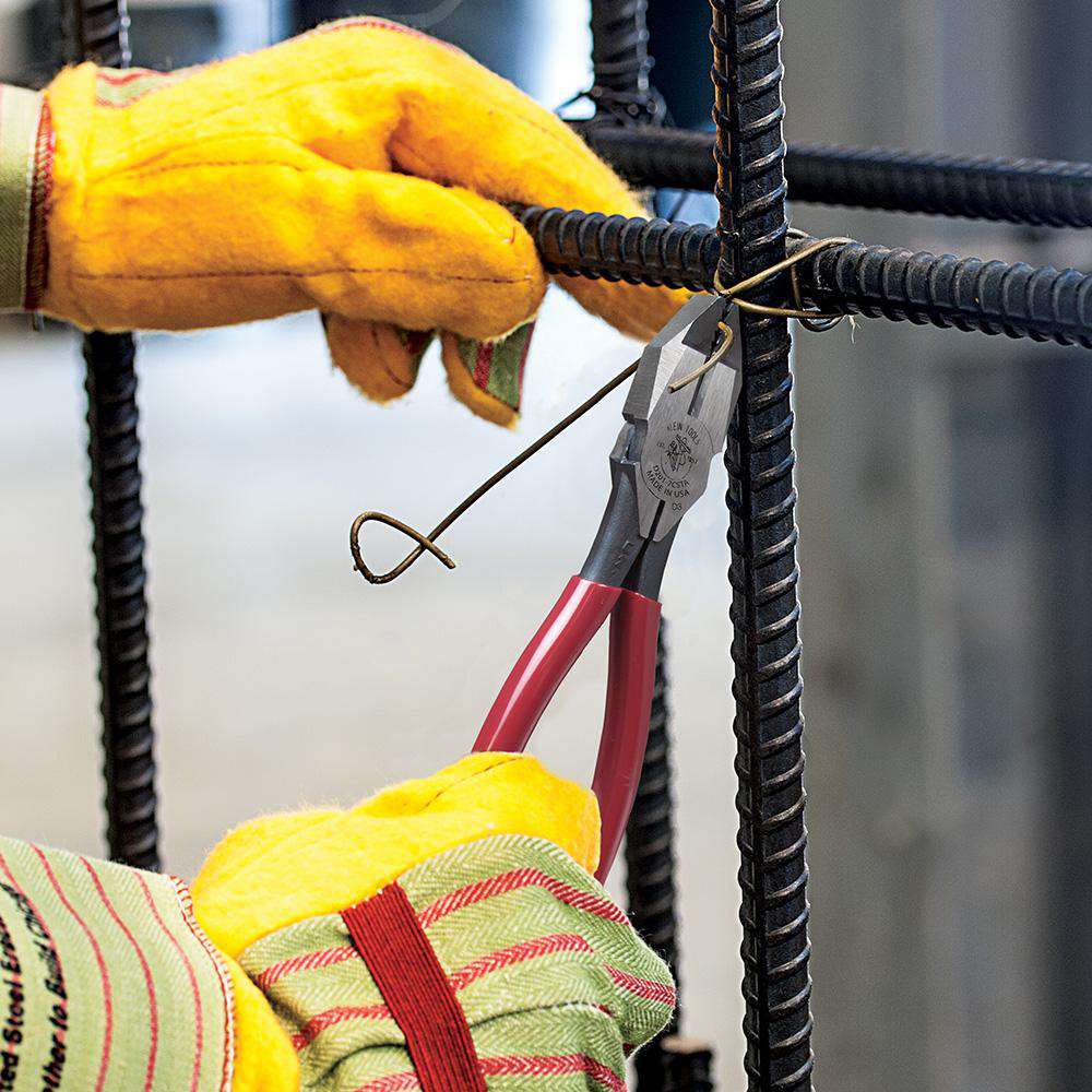 Klein Tools D201-7CSTA Ironworker's Pliers, Aggressive Knurl, 9-Inch - Edmondson Supply