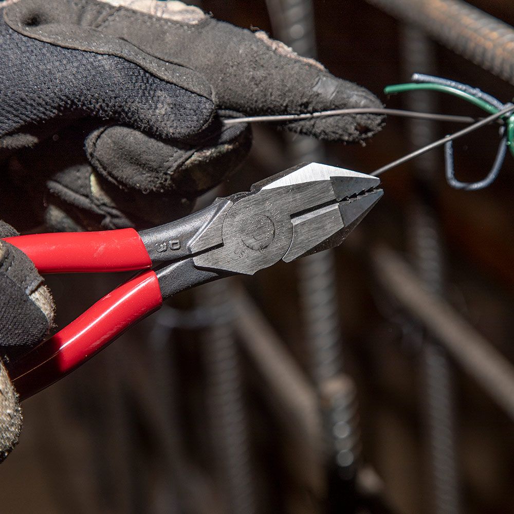 Klein Tools D201-7CSTA Ironworker's Pliers, Aggressive Knurl, 9-Inch - Edmondson Supply