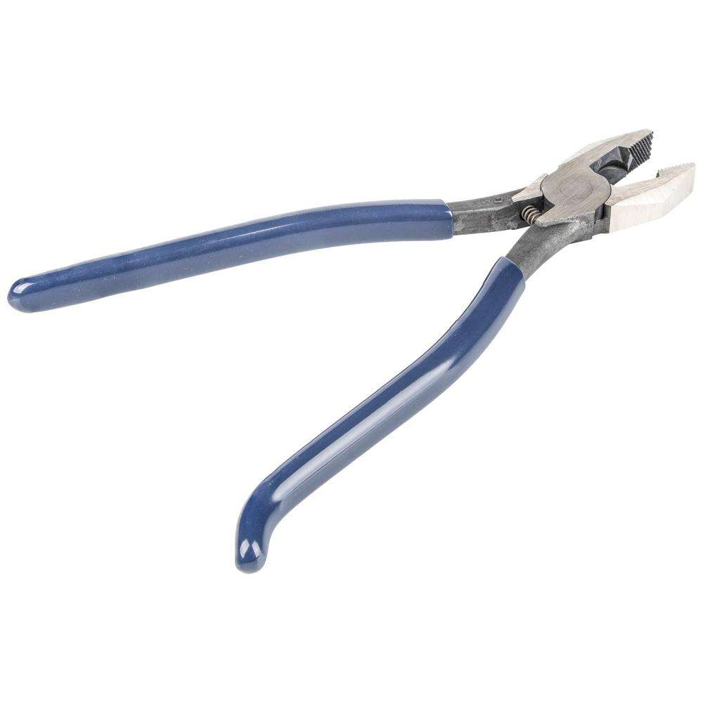 Klein Tools D201-7CSTLFT Ironworker's Rebar Pliers, Left Handed, Spring Loaded, 9-Inch - Edmondson Supply