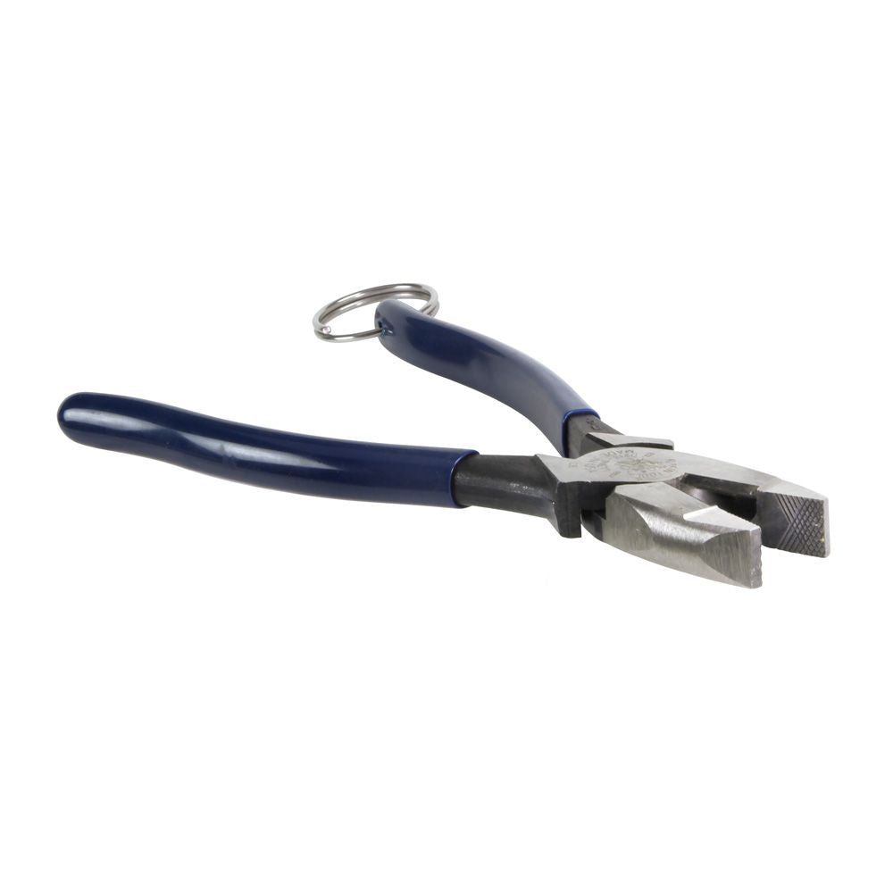Klein Tools D213-9NETT Pliers, High-Leverage Side Cutters, Tether Ring - Edmondson Supply