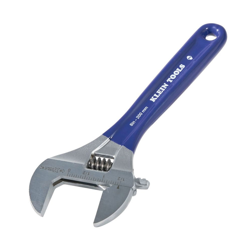 Klein Tools D509-8 Adjustable Wrench, Extra-Wide Jaw, 8-Inch - Edmondson Supply