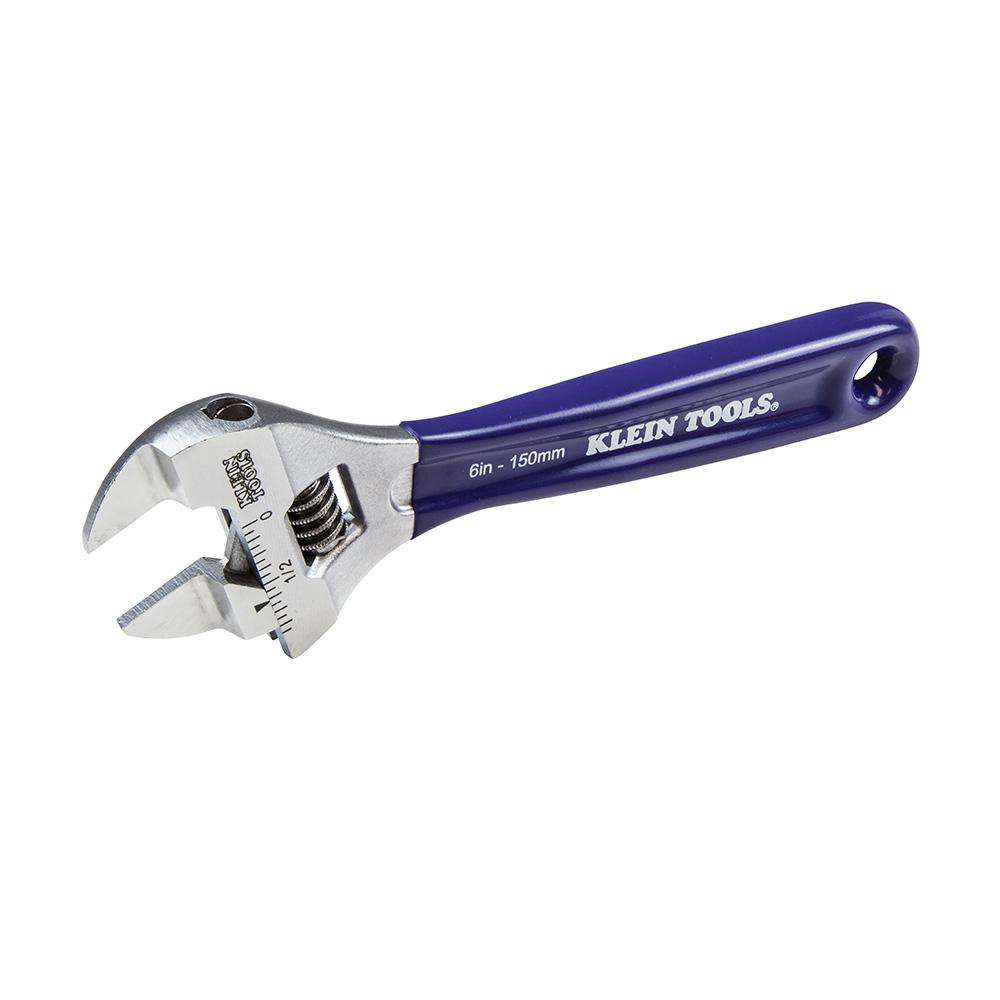 Klein Tools D86934 Slim-Jaw Adjustable Wrench, 6-Inch - Edmondson Supply
