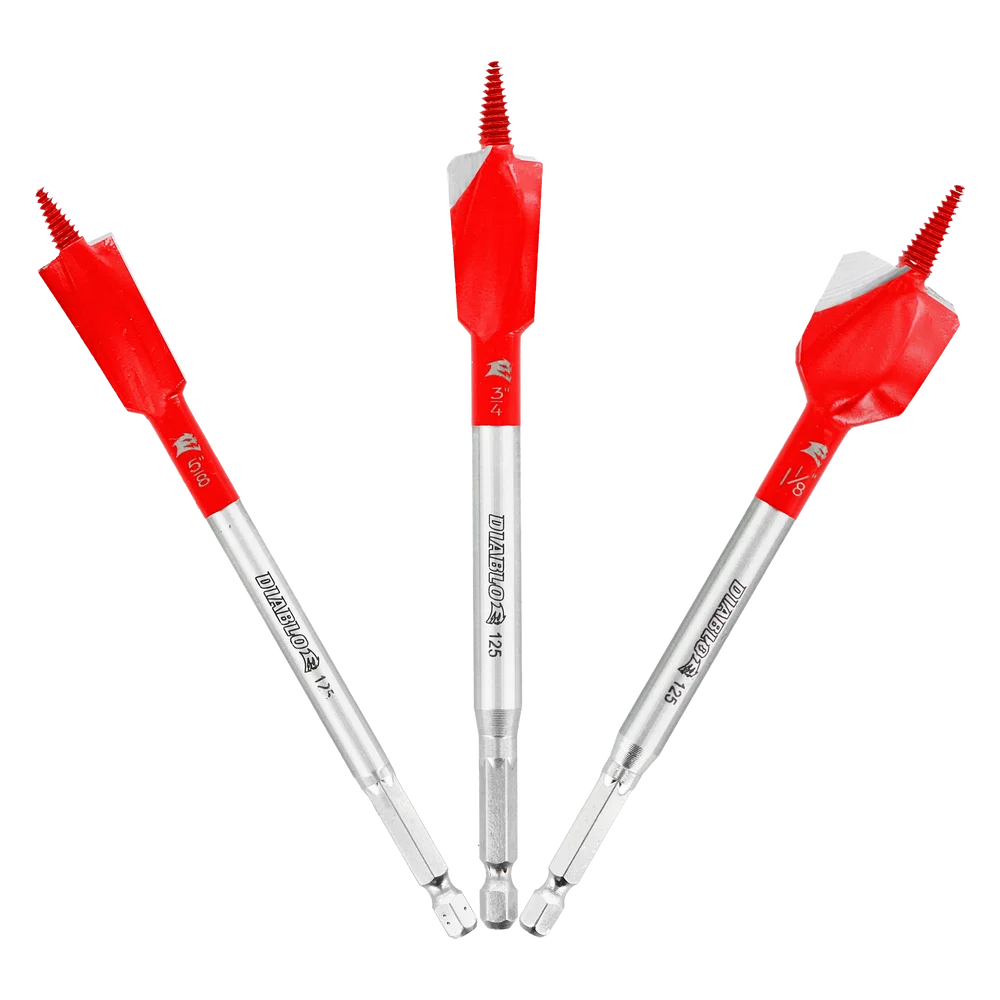 Diablo Tools DSPD4910-S3 Demo Demon™ Spade Bit Set for Nail-Embedded Wood - Edmondson Supply