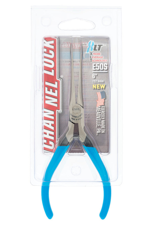 Channellock E50S 6" Little Champ® Snipe Nose Pliers - Edmondson Supply