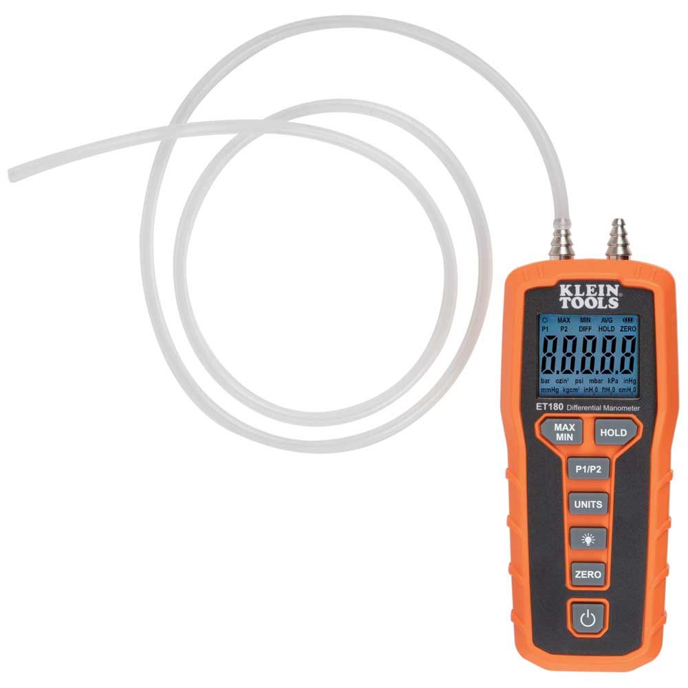 Klein Tools ET180 Digital Differential Manometer - Edmondson Supply