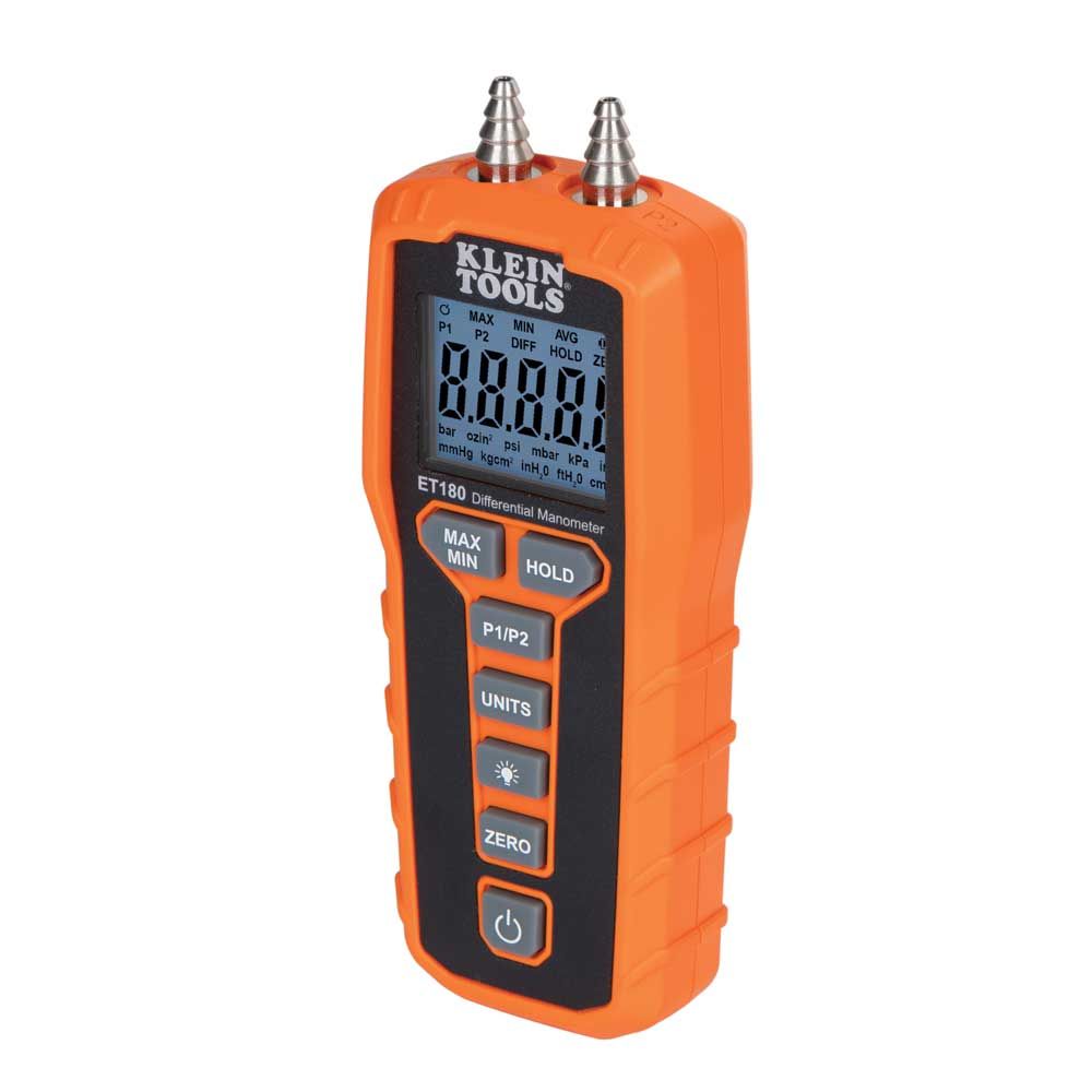 Klein Tools ET180 Digital Differential Manometer - Edmondson Supply