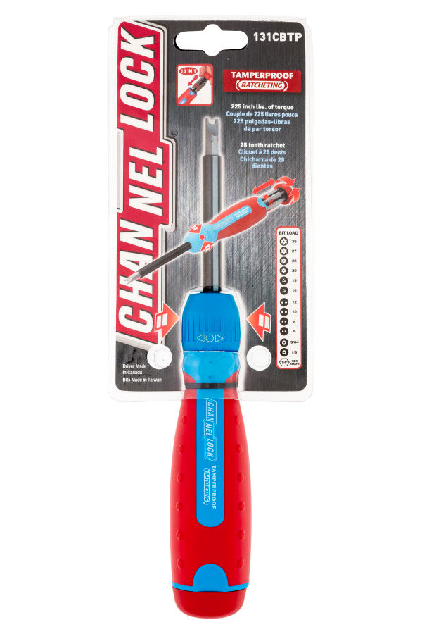 Channellock 131CBTP Ratcheting Multi-Bit Screwdriver - Edmondson Supply