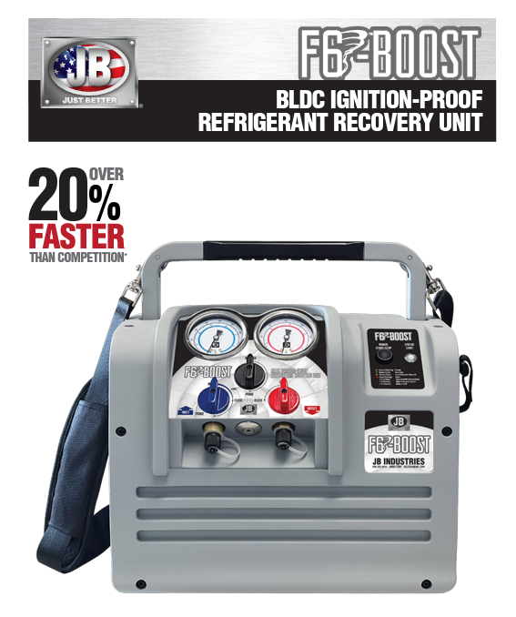 JB Industries F6-BOOST 100-240V Refrigerant Recovery Unit -Edmondson Supply