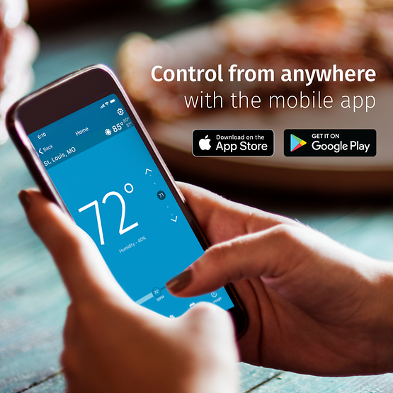 Emerson White-Rodgers 1F87U-42WF Sensi™ Wi-Fi Smart Thermostat, Programmable, 4 Heat - 2 Cool - Edmondson Supply