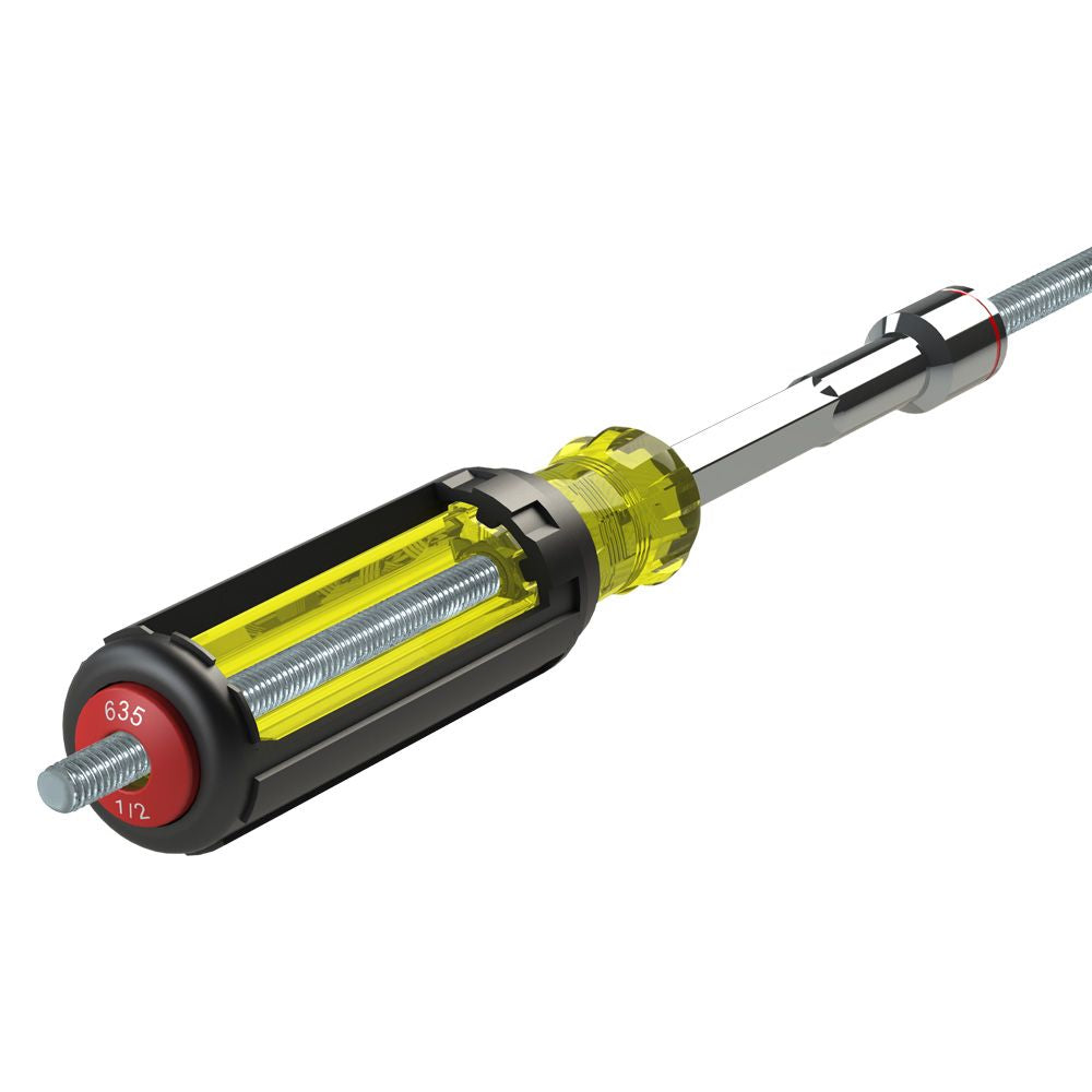 Klein Tools 635-1/4 1/4-Inch Nut Driver, Magnetic Tip, 4-Inch Shaft - Edmondson Supply