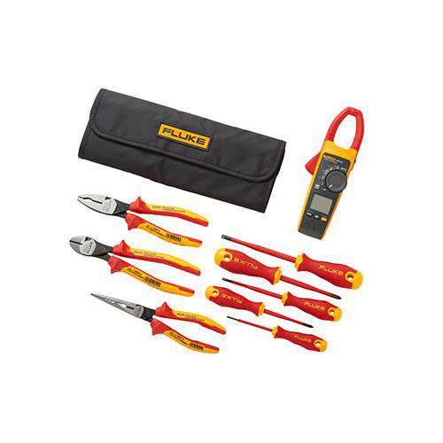 Fluke IB376K Wireless True-RMS AC/DC Clamp Meter (376 FC) with Insulated Hand Tools Starter Kit
