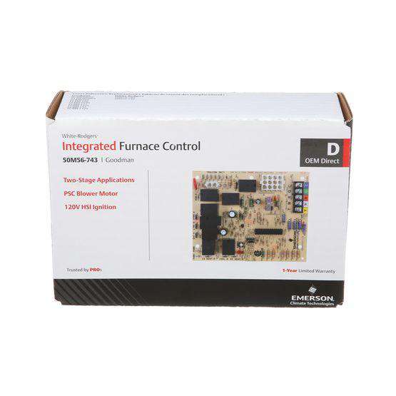 White-Rodgers 50M56-743 Integrated Furnace Control Board, Replacement for Goodman - Edmondson Supply