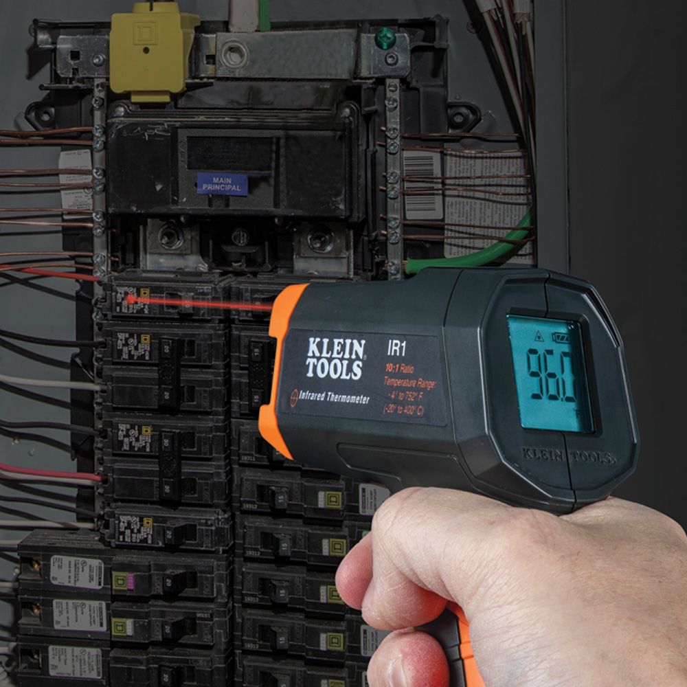 Klein Tools IR1 Infrared Digital Thermometer with Targeting Laser, 10:1 - Edmondson Supply