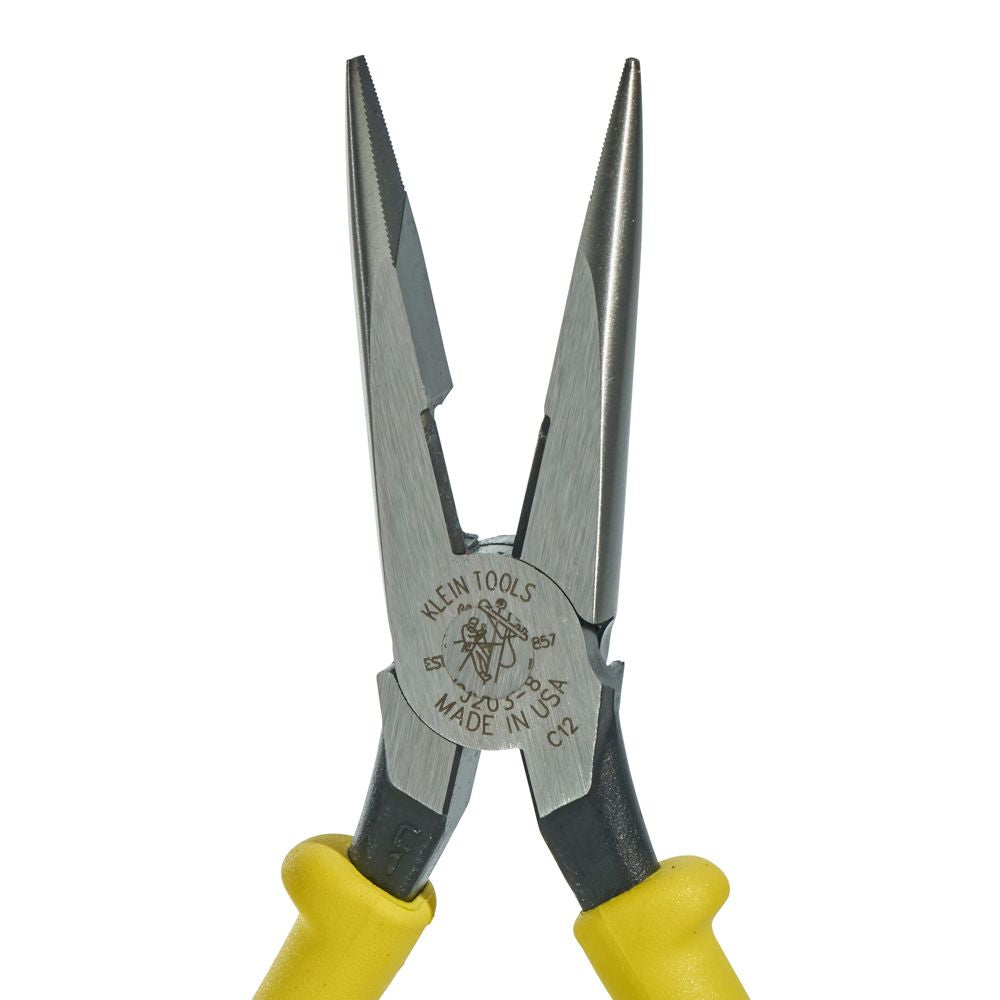 Klein Tools J203-8 Pliers, Needle Nose Side-Cutters, 8-Inch - Edmondson Supply
