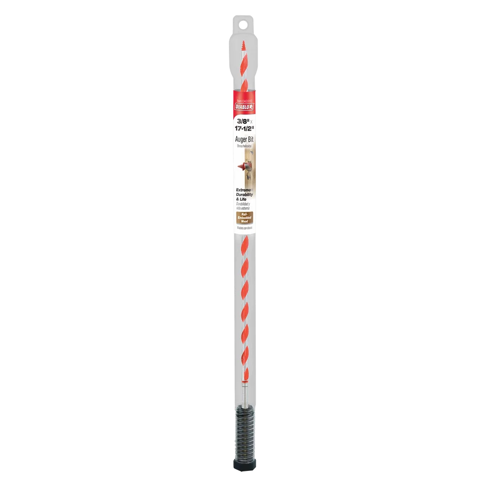 Diablo Tools DAG3010 3/8 in. x 17-1/2 in. Auger Bit - Edmondson Supply