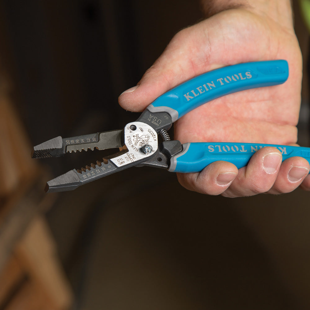 Klein Tools K12035 Klein-Kurve® Heavy-Duty Wire Stripper 8-20 AWG - Edmondson Supply