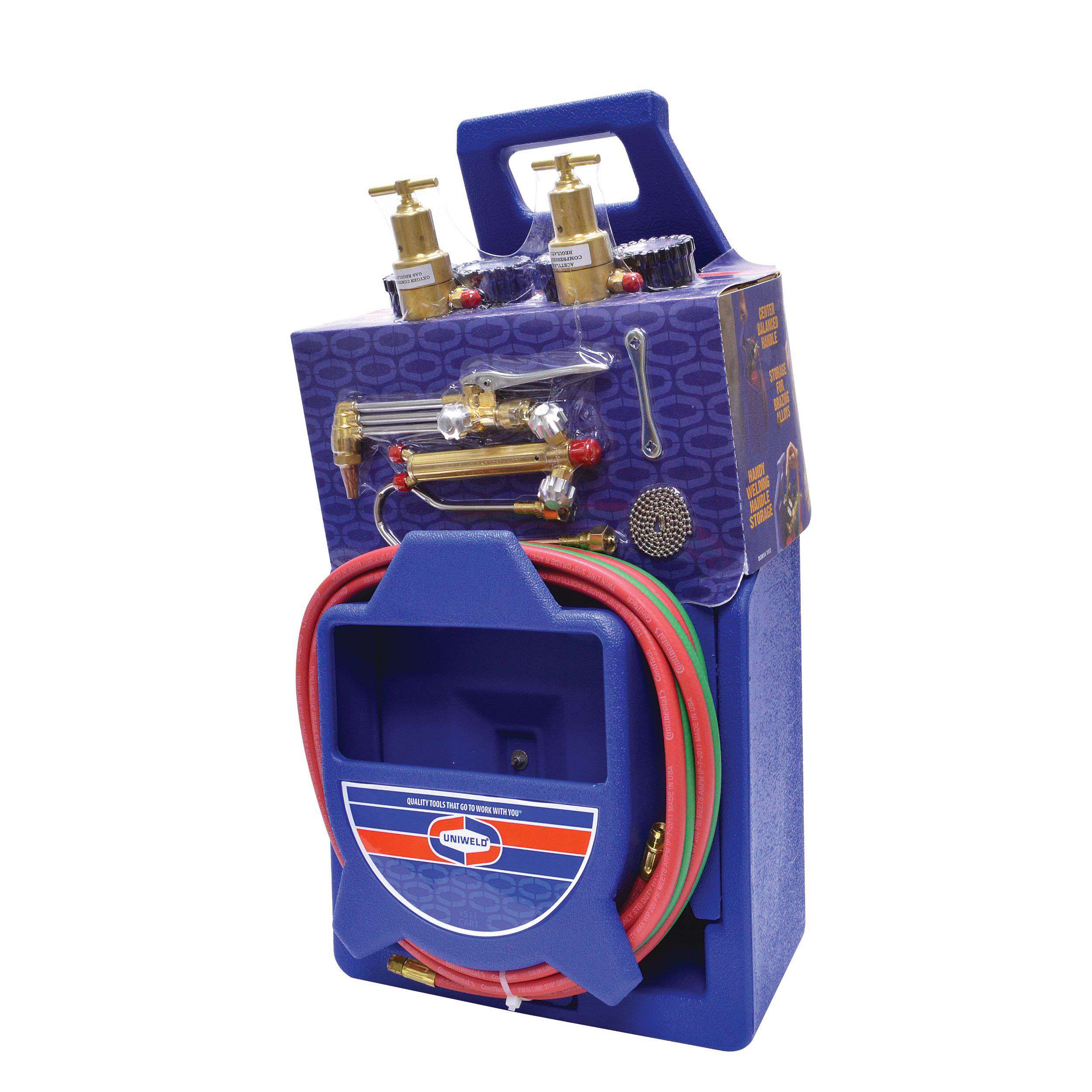 Uniweld KLCHP Cap’n Hook® Oxyacetylene Premium Cutting, Welding & Brazing Outfit w/ 511 Plastic Carrying Stand - Edmondson Supply