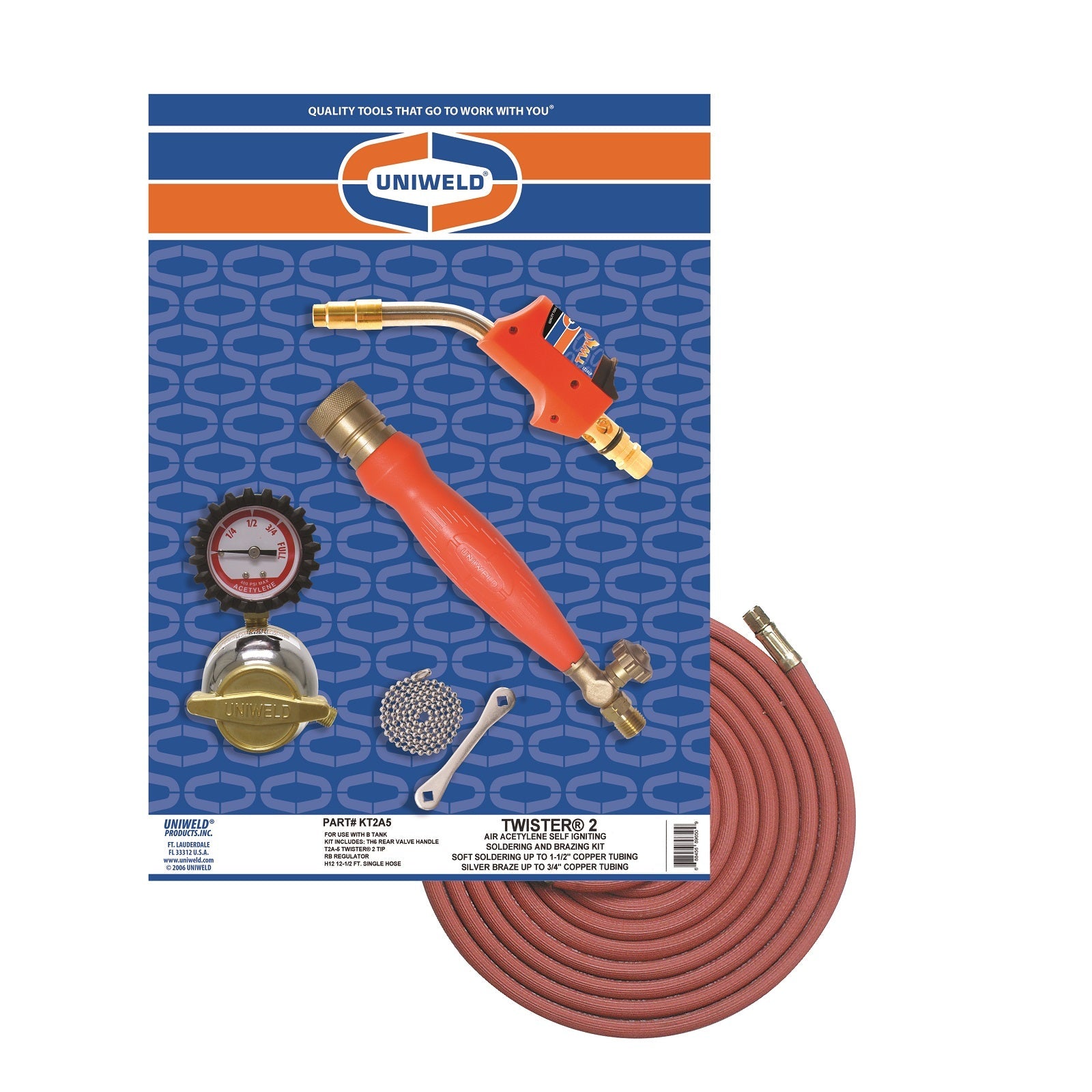 Uniweld KT2A5 TWISTER®2 self-igniting Torch Kit - Edmondson Supply