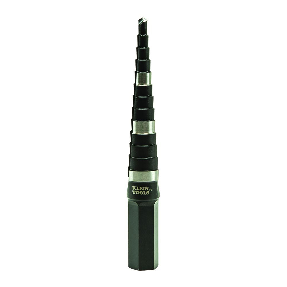 Klein Tools KTSB01 Step Drill Bit Double-Fluted #1, 1/8 to 1/2-Inch - Edmondson Supply