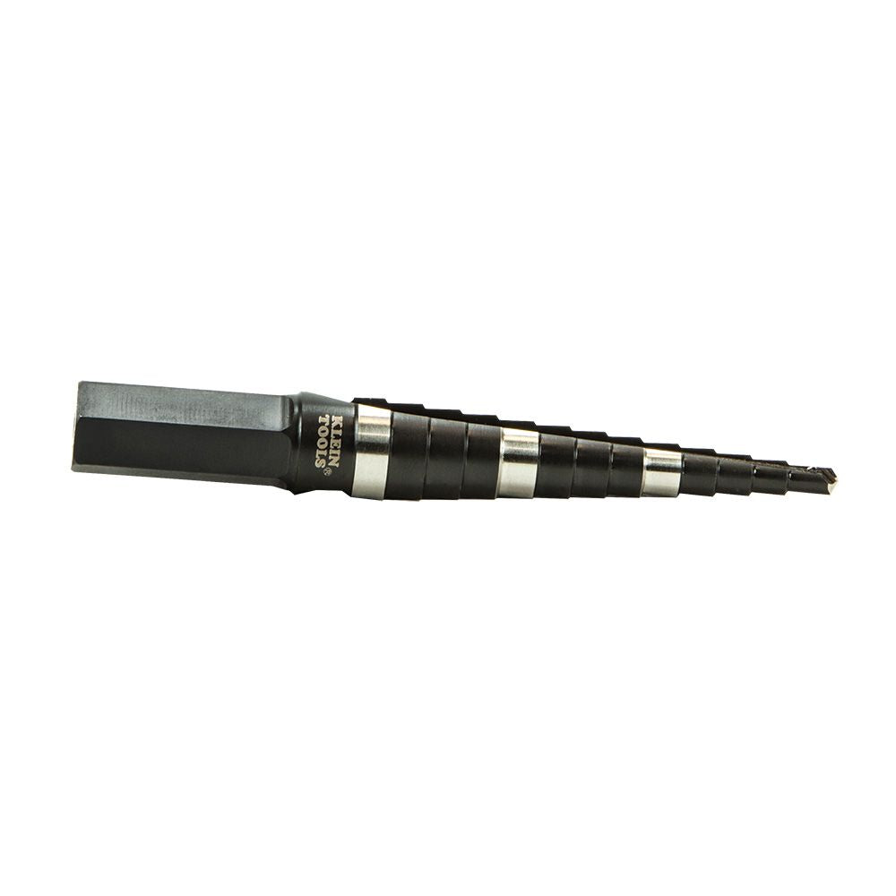 Klein Tools KTSB01 Step Drill Bit Double-Fluted #1, 1/8 to 1/2-Inch - Edmondson Supply