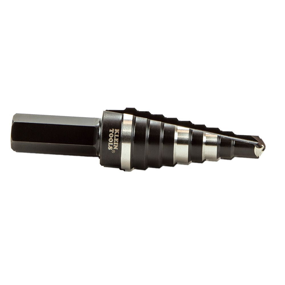 Klein Tools KTSB03 Step Drill Bit Double Fluted #3, 1/4 to 3/4-Inch - Edmondson Supply