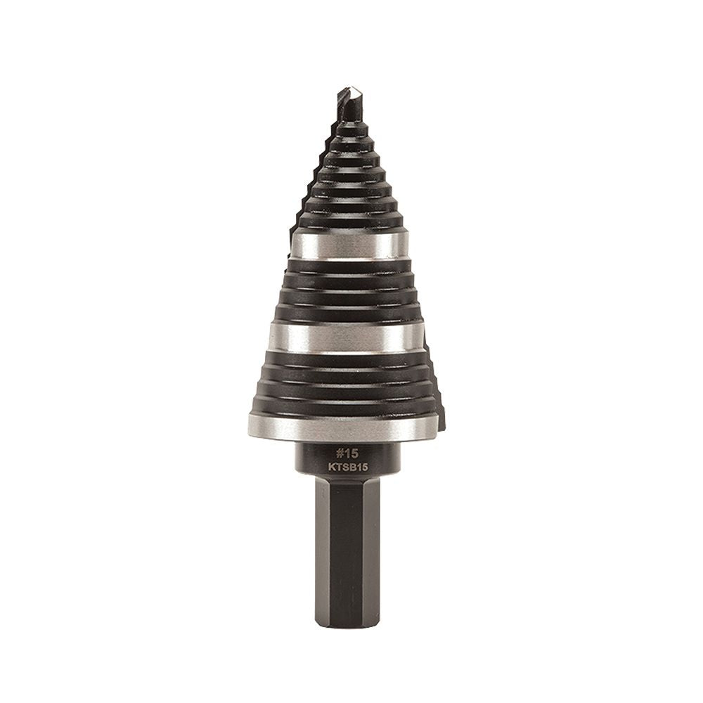 Klein Tools KTSB15 Step Drill Bit #15 Double Fluted 7/8 to 1-3/8-Inch - Edmondson Supply