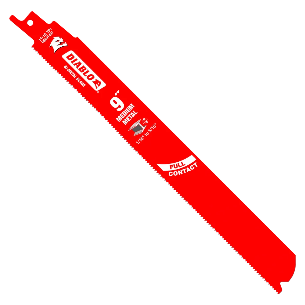Diablo Tools DS0914BF15 9 in. Bi-Metal Recip Blade for Medium Metal Cutting (15-Pack) - Edmondson Supply