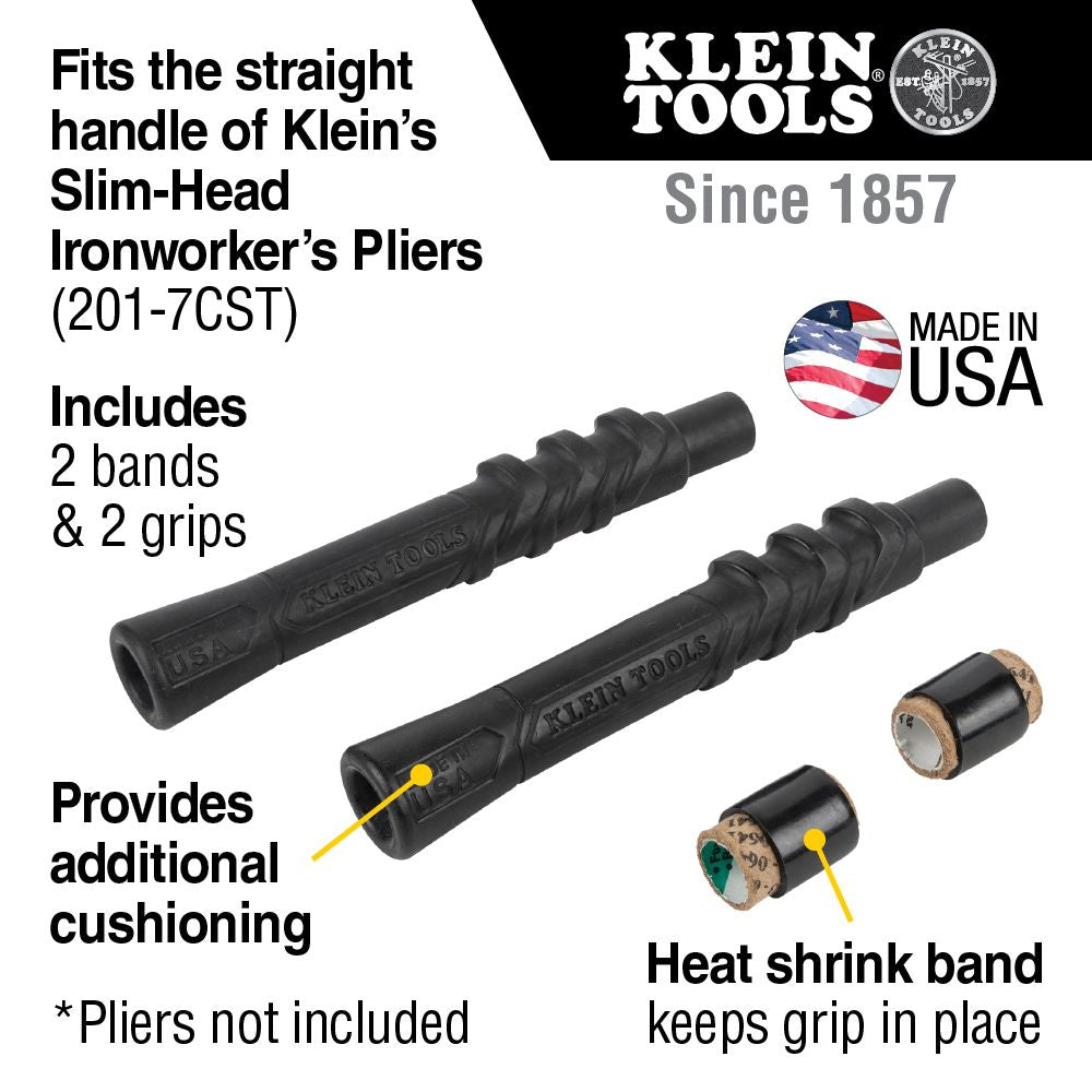 Klein Tools M2017CSTA Slim-Head Ironworker's Pliers Comfort Grip, Aggressive Knurl, 9-Inch - Edmondson Supply