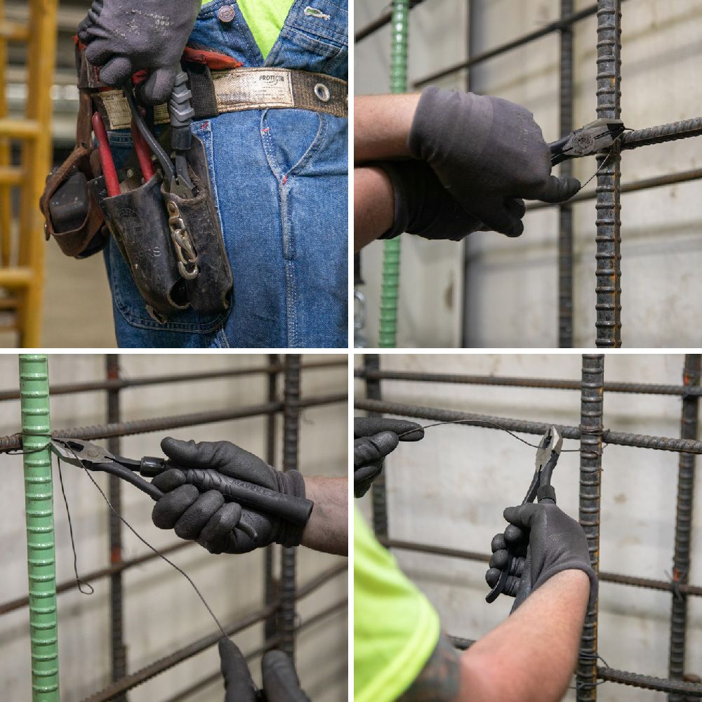 Klein Tools M2017CSTA Slim-Head Ironworker's Pliers Comfort Grip, Aggressive Knurl, 9-Inch - Edmondson Supply