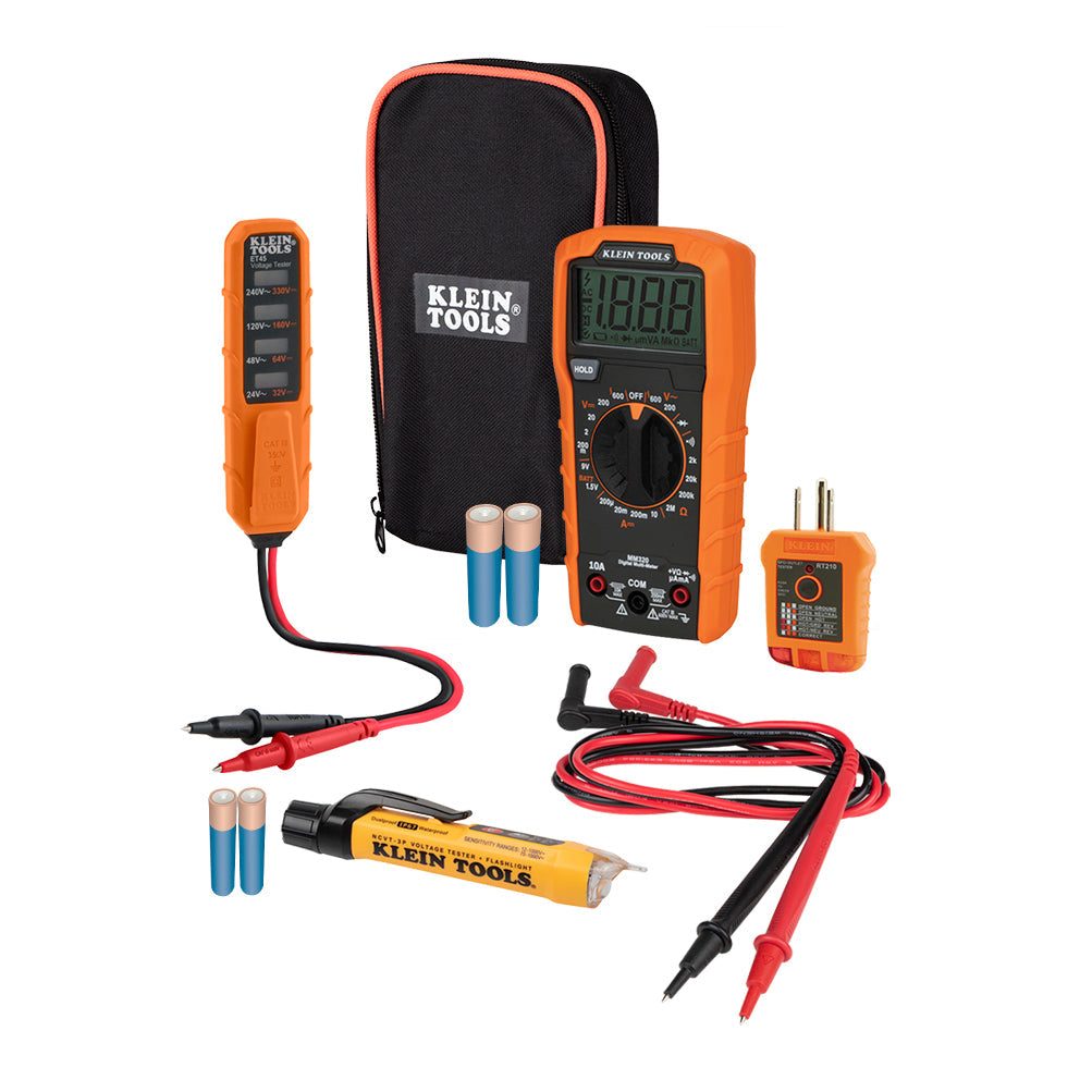 Klein Tools MM320KIT Digital Multimeter Electrical Test Kit - Edmondson Supply